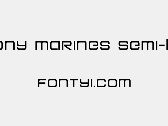 Colony Marines Semi-Bold