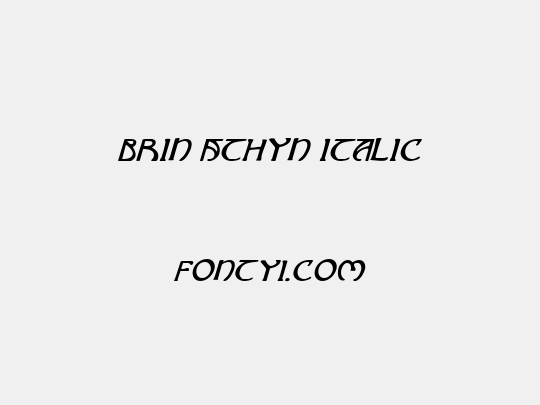 Brin Athyn Italic
