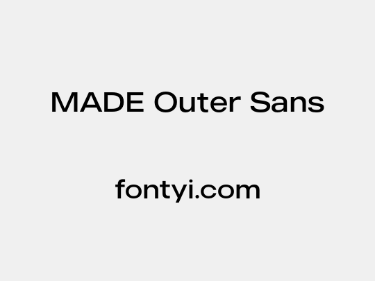 MADE Outer Sans