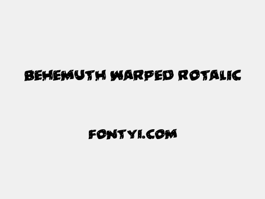 Behemuth Warped Rotalic