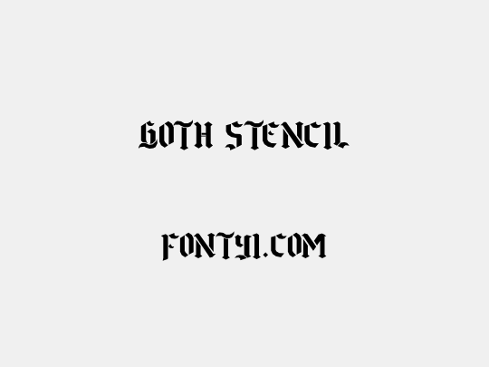 Goth Stencil