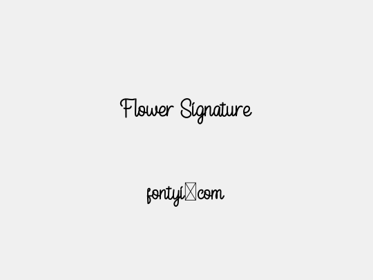 Flower Signature