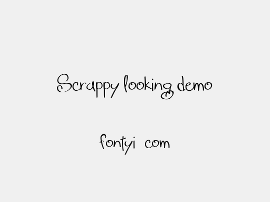 Scrappy looking demo