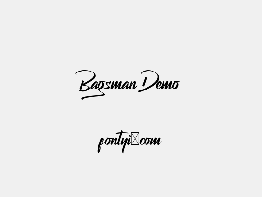 Bagsman Demo