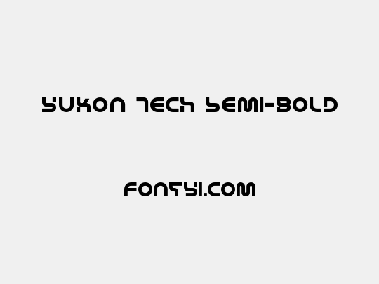 Yukon Tech Semi-Bold