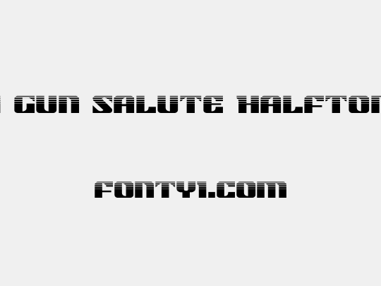 21 Gun Salute Halftone