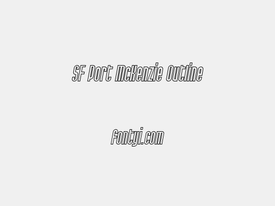 SF Port McKenzie Outline