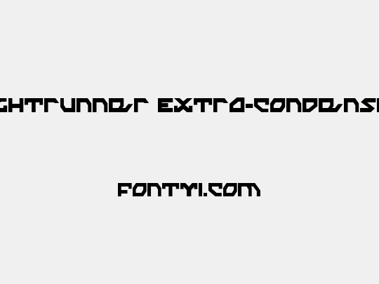 Nightrunner Extra-Condensed