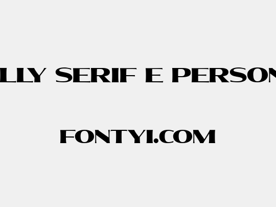 Molly Serif E PERSONAL