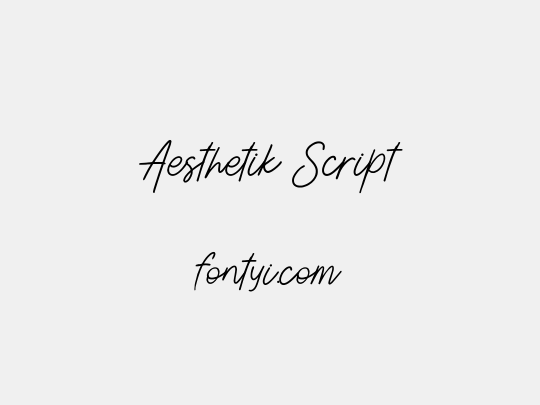 Aesthetik Script