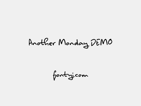 Another Monday DEMO