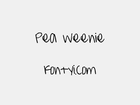 Pea Weenie