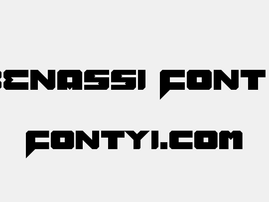 Benny Benassi Font Remake