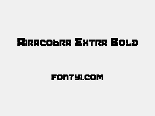 Airacobra Extra Bold