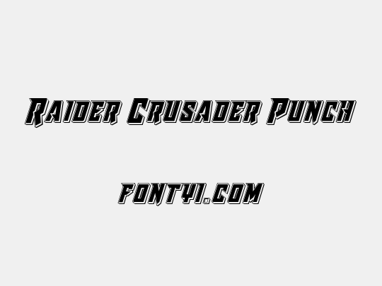 Raider Crusader Punch