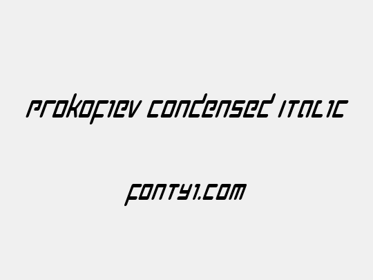 Prokofiev Condensed Italic