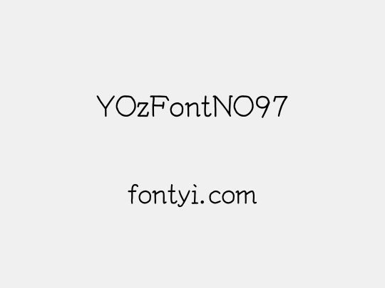 YOzFontNO97