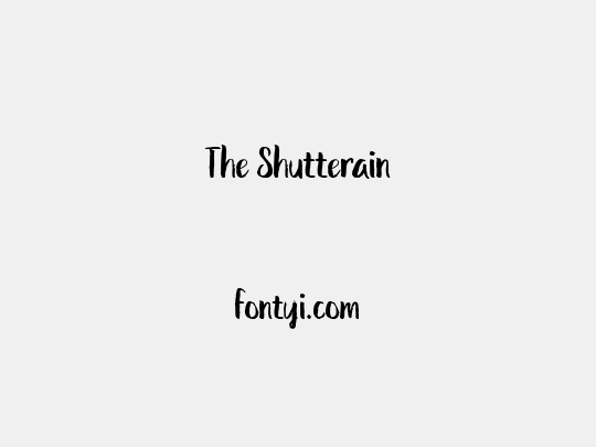 The Shutterain