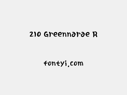 210 Greennarae R