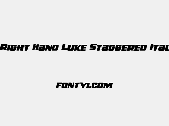 Right Hand Luke Staggered Ital