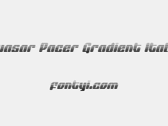 Quasar Pacer Gradient Italic