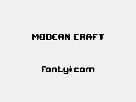 MODERN CRAFT