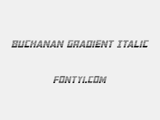 Buchanan Gradient Italic