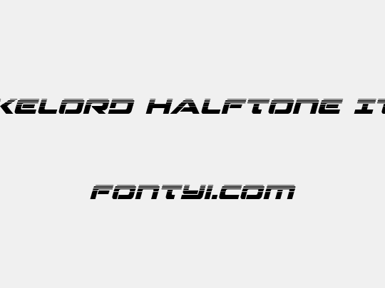 Strikelord Halftone Italic