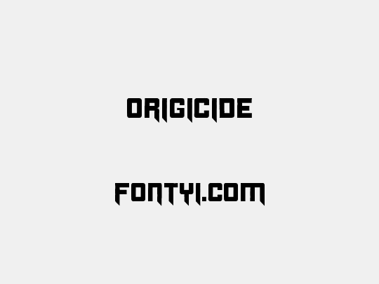 Origicide