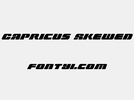 Capricus Skewed
