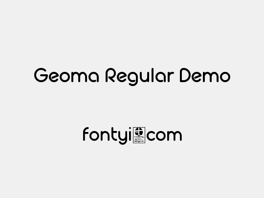 Geoma Regular Demo