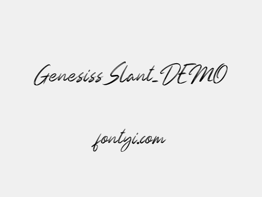 Genesiss Slant_DEMO