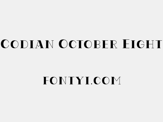 Codian October Eight