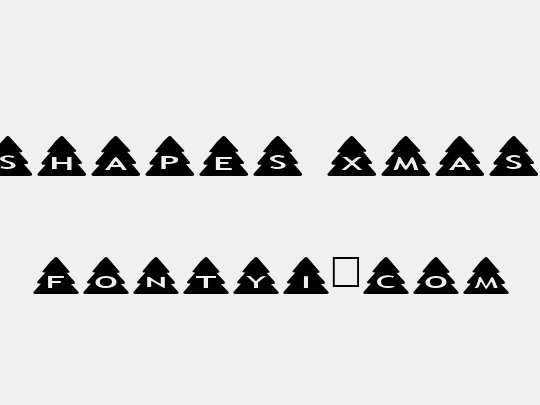 AlphaShapes xmas trees