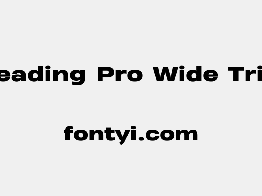 Heading Pro Wide Trial