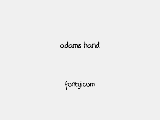 adams hand