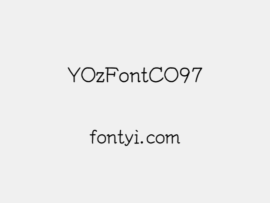 YOzFontCO97