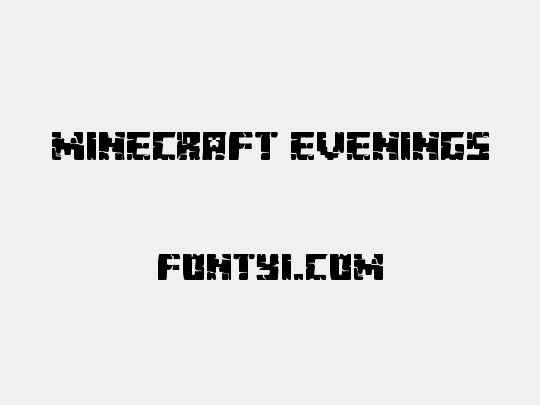 Minecraft Evenings