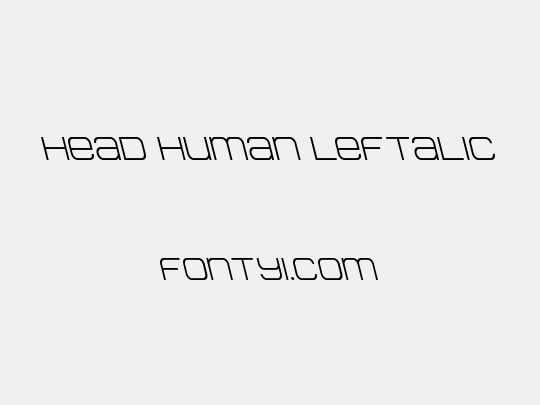 Head Human Leftalic