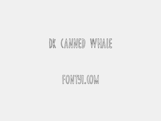 DK Canned Whale