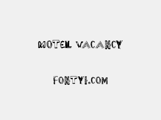 Motel Vacancy