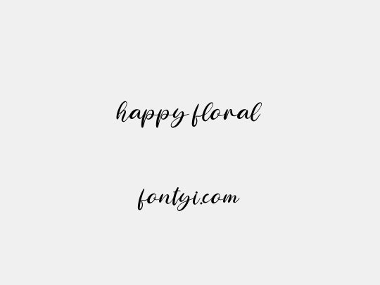 happy floral