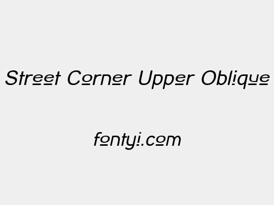 Street Corner Upper Oblique