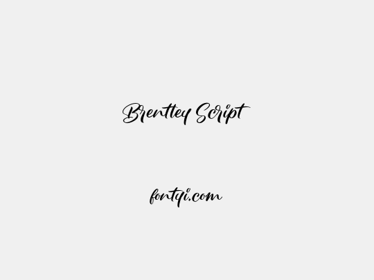 Brentley Script