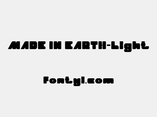 MADE IN EARTH-Light