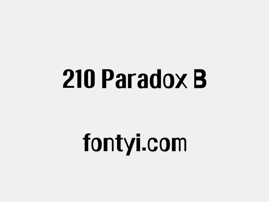 210 Paradox B