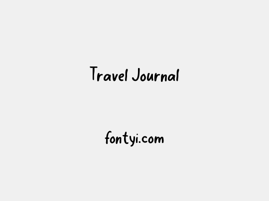 Travel Journal
