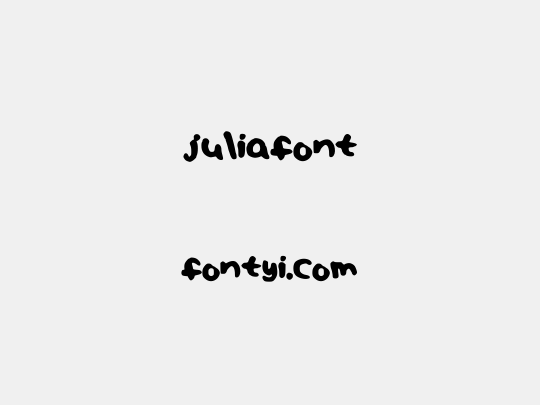 juliafont
