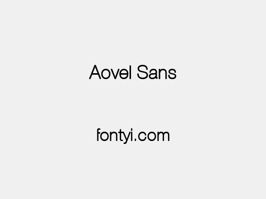 Aovel Sans