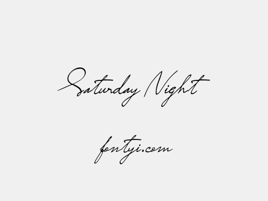Saturday Night